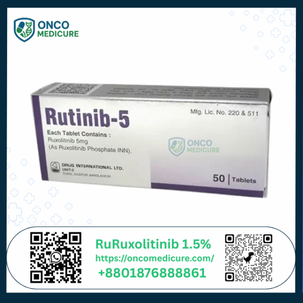 Rutinib 5 mg ( Ruxolitinib 1.5%) Tablet